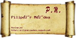 Pilipár Médea névjegykártya